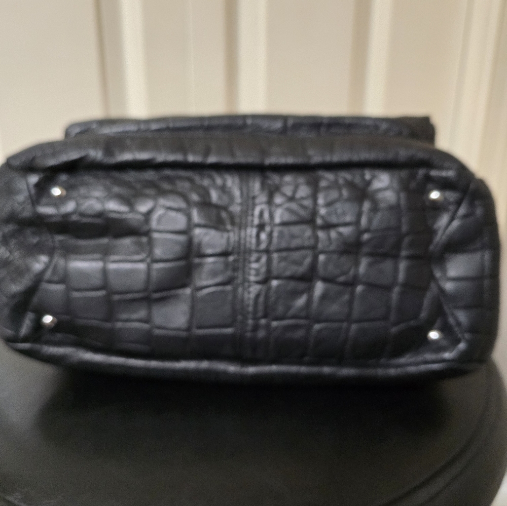 Aimee Kestenberg Leather Fifth Avenue Bag/Color: Black Croco - Picture 7 of 16